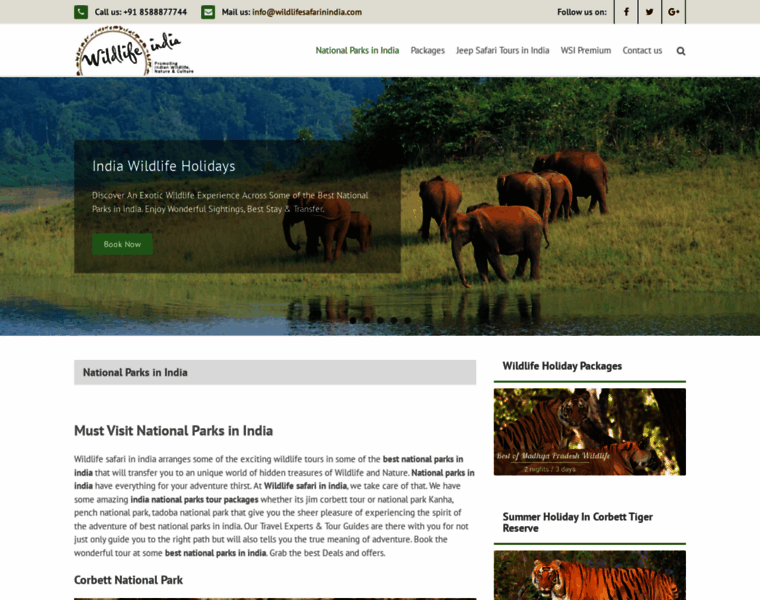 Wildlifesafariinindia.com thumbnail