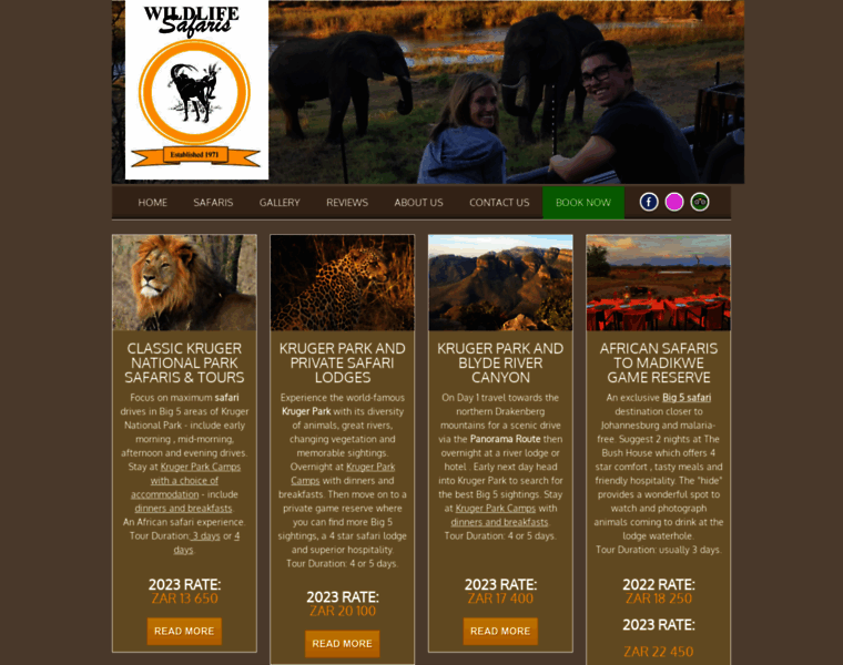 Wildlifesafaris.com thumbnail