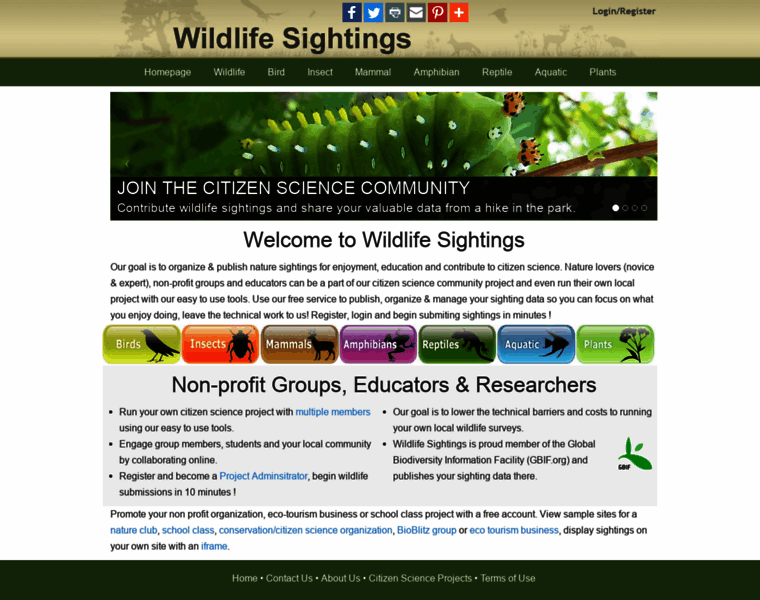 Wildlifesightings.net thumbnail