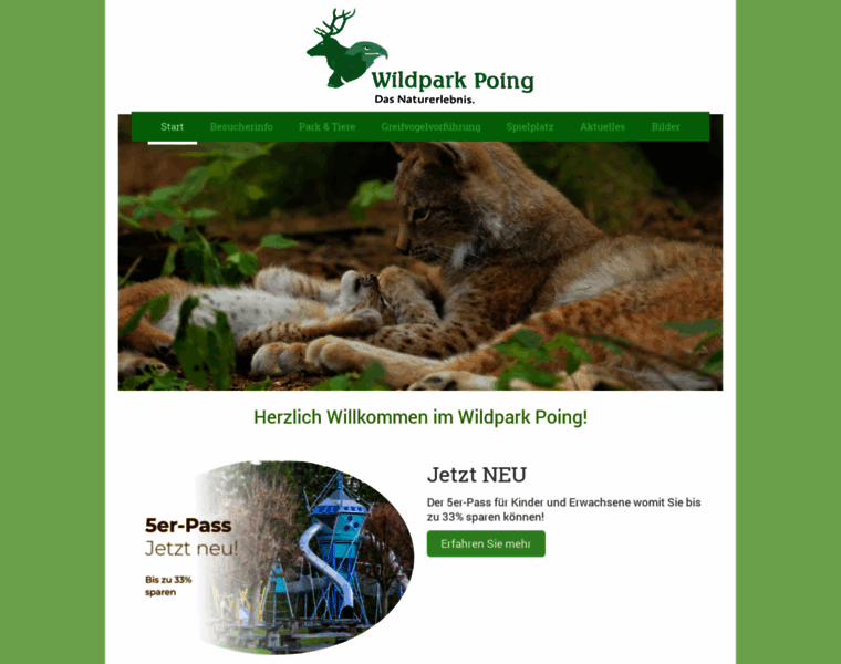 Wildpark-poing.de thumbnail