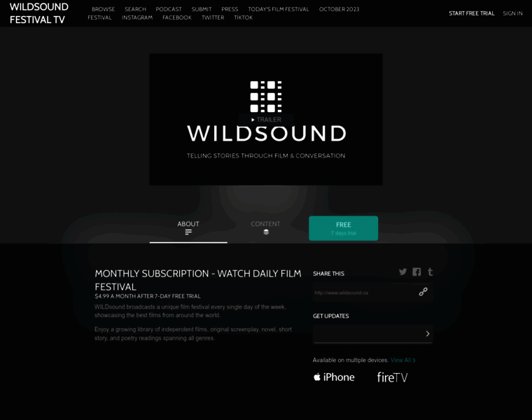 Wildsound.ca thumbnail