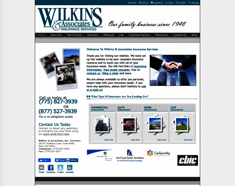 Wilkinsinsurance.com thumbnail