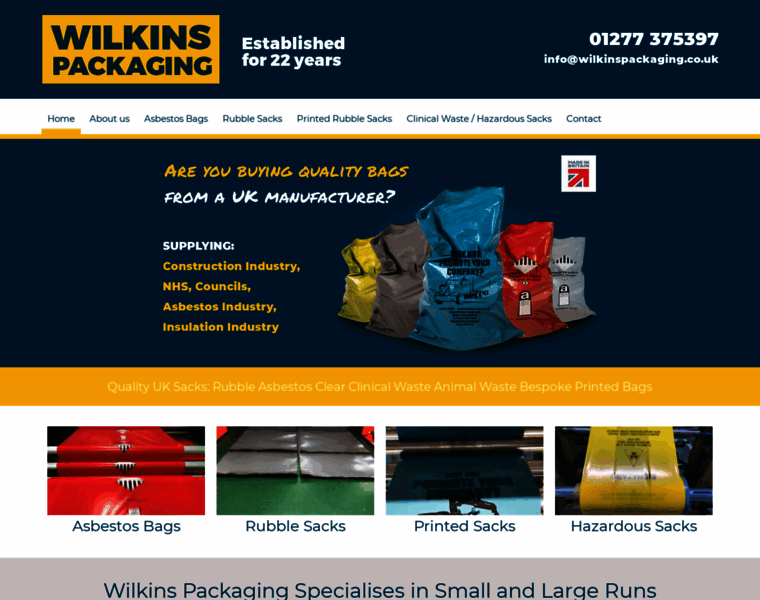 Wilkinspackaging.co.uk thumbnail