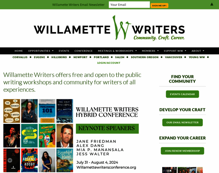 Willamettewriters.org thumbnail