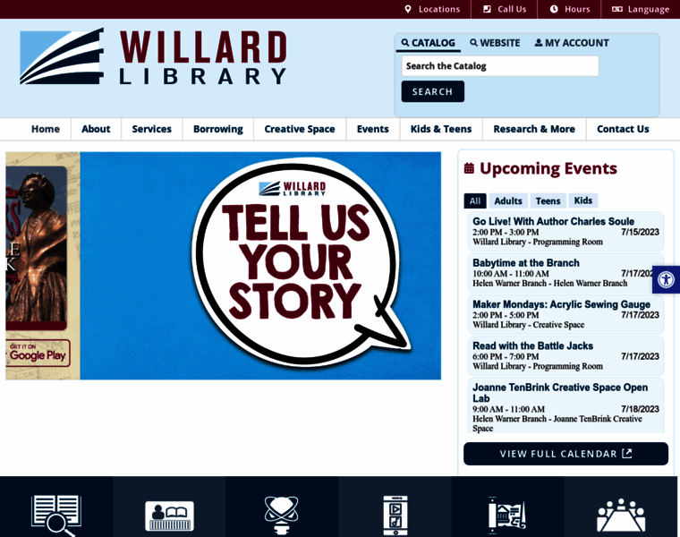 Willardlibrary.org thumbnail