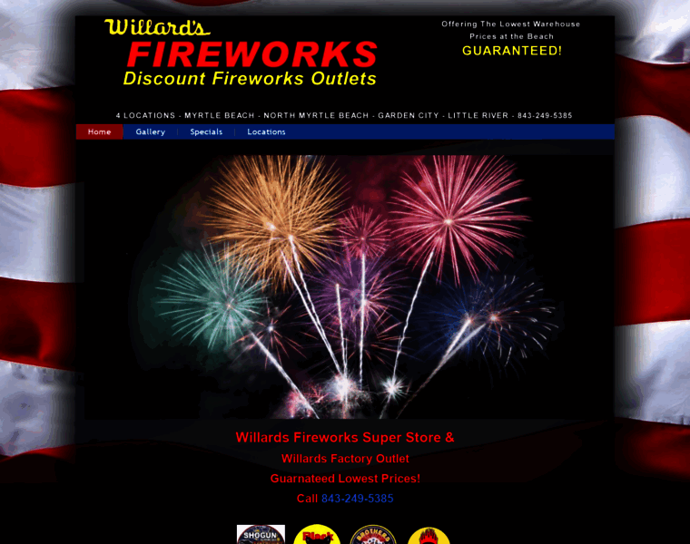 Willardsfireworks.com thumbnail