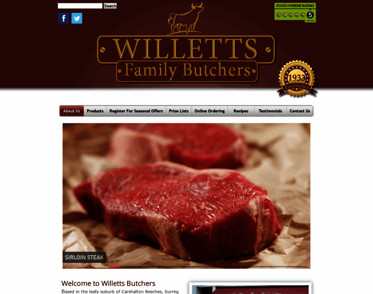 Willettsbutchers.co.uk thumbnail