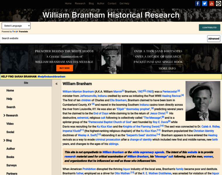William-branham.org thumbnail