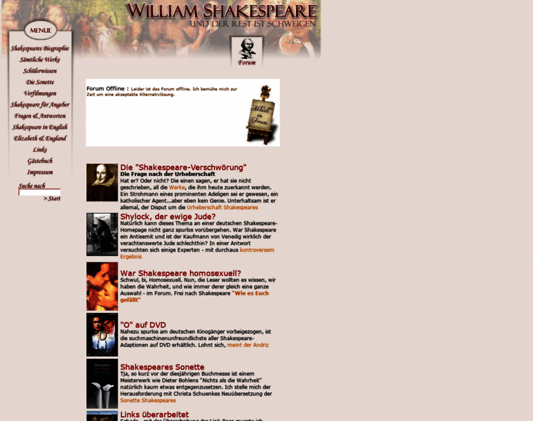 William-shakespeare.de thumbnail