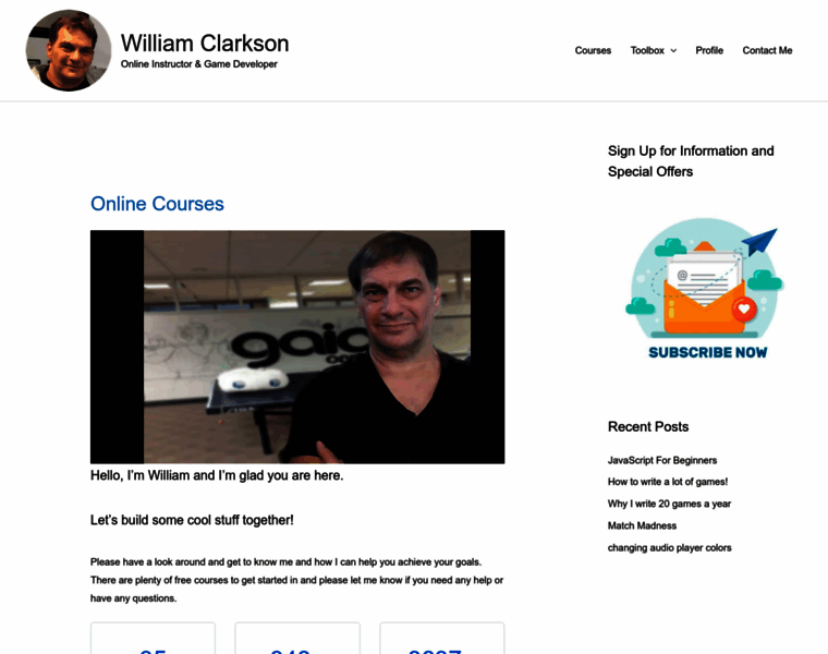 Williamclarkson.net thumbnail