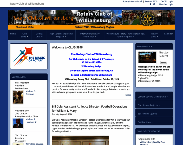 Williamsburgrotary.org thumbnail Williamsburgrotary.org thumbnail
