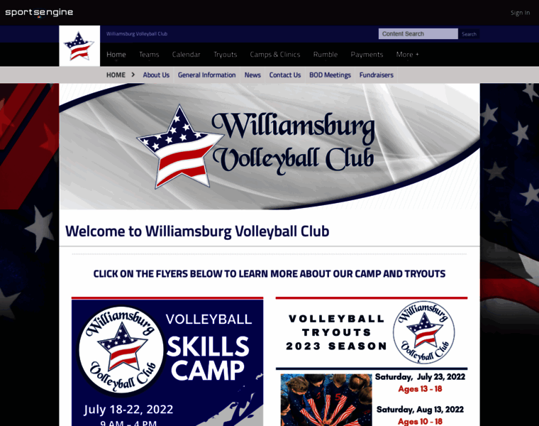 Williamsburgvolleyball.com thumbnail