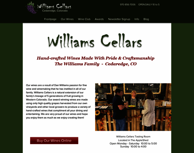 Williamscellars.com thumbnail