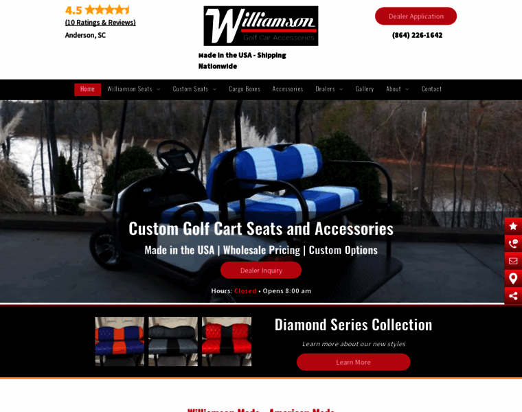 Williamsongolfcars.com thumbnail