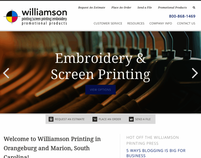 Williamsonprintingsc.com thumbnail