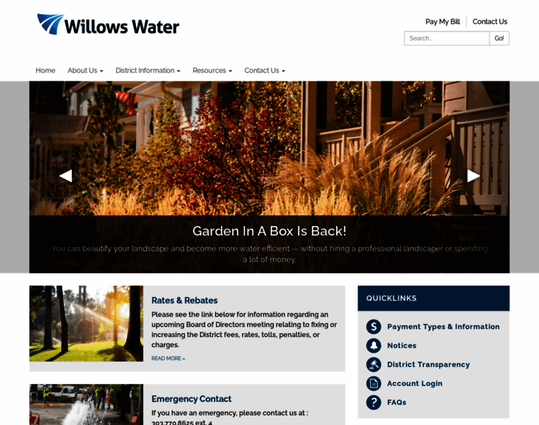 Willowswater.org thumbnail