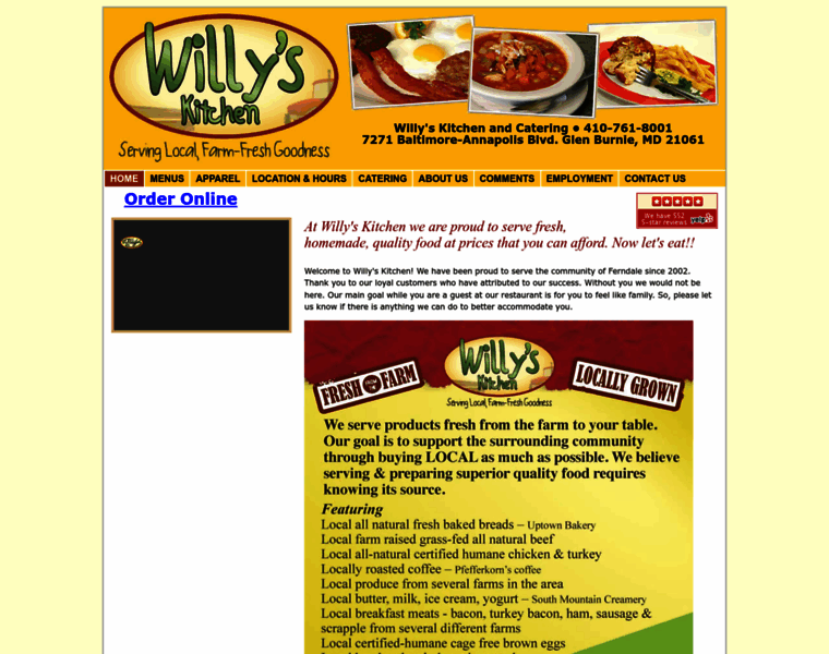 Willysrestaurant.com thumbnail