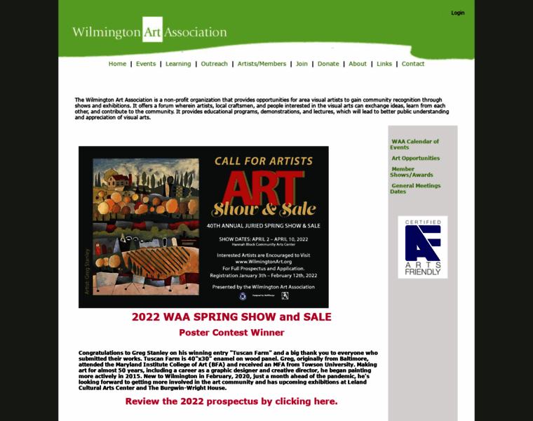 Wilmington-art.org thumbnail