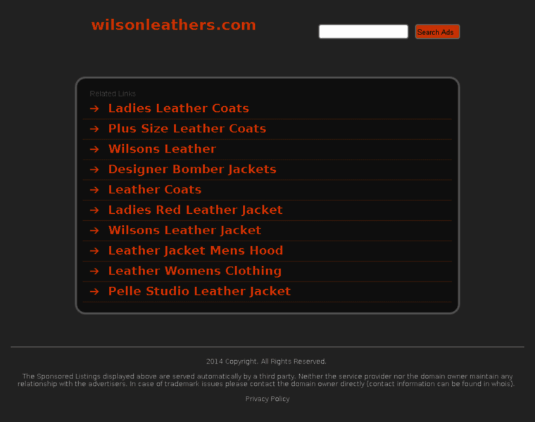 Wilsonleathers.com thumbnail