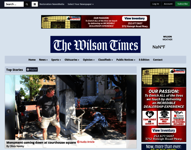 Wilsontimes.com thumbnail
