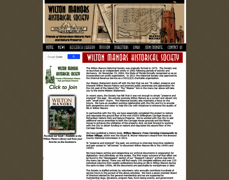 Wiltonmanorshistoricalsociety.org thumbnail