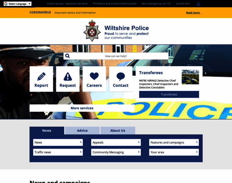Wiltshire.police.uk thumbnail