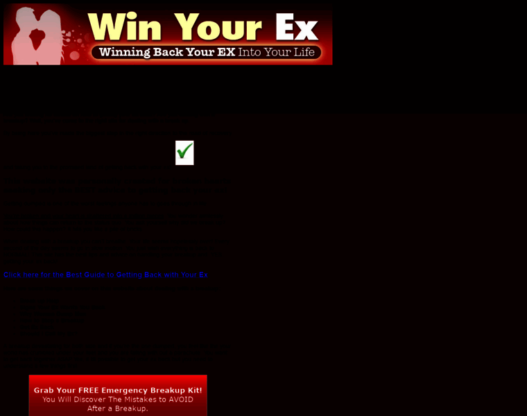 Win-your-ex.com thumbnail