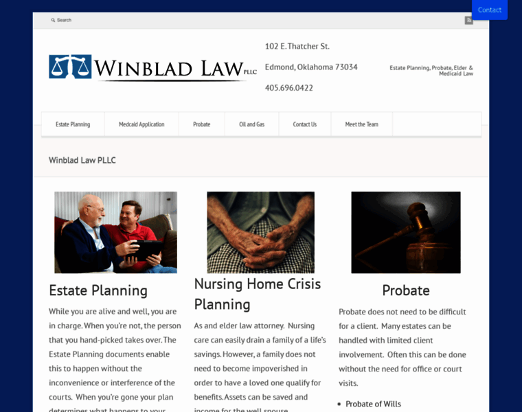 Winbladlaw.com thumbnail