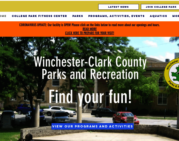 Winchesterparksandrec.org thumbnail
