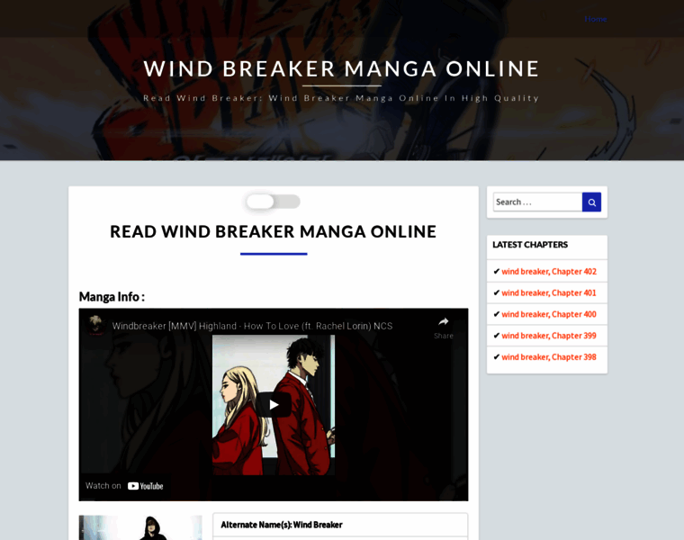 Windbreaker-manga.com thumbnail