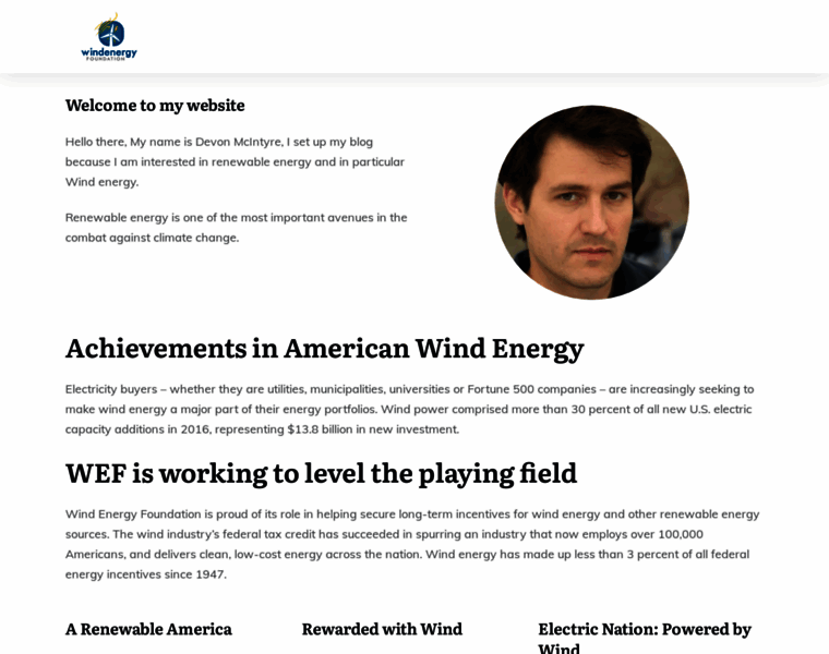 Windenergyfoundation.org thumbnail