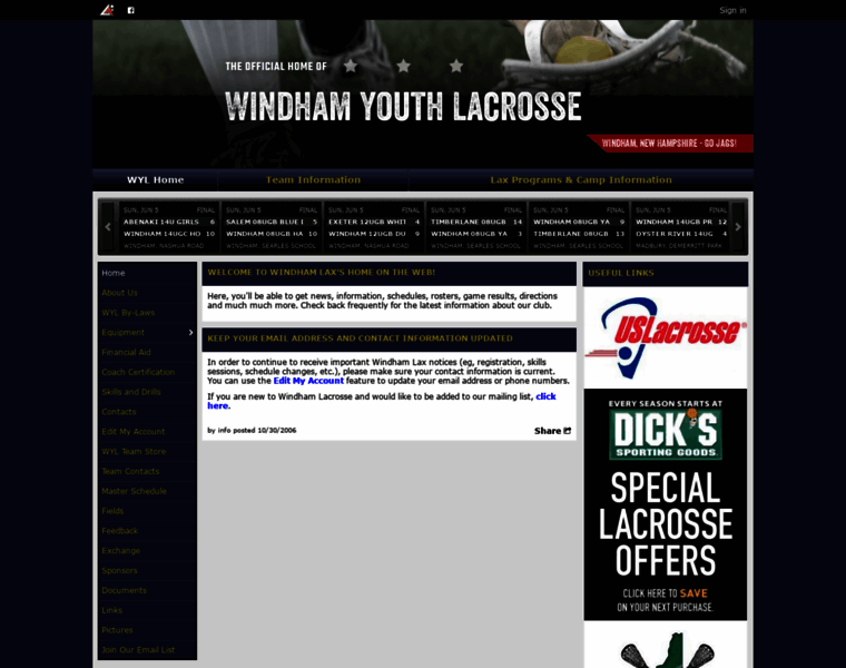 Windhamlacrosse.org thumbnail