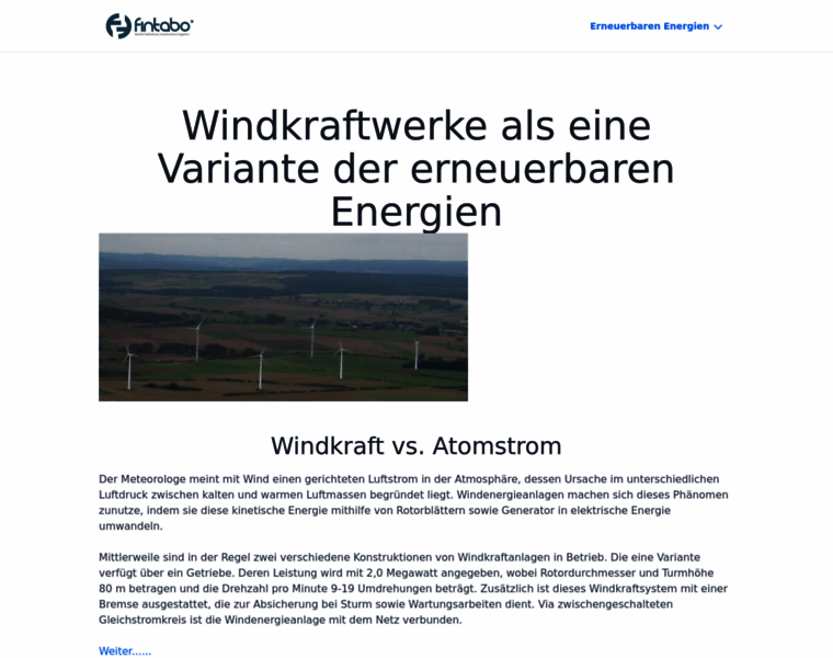 Windkraftwerke.biz thumbnail
