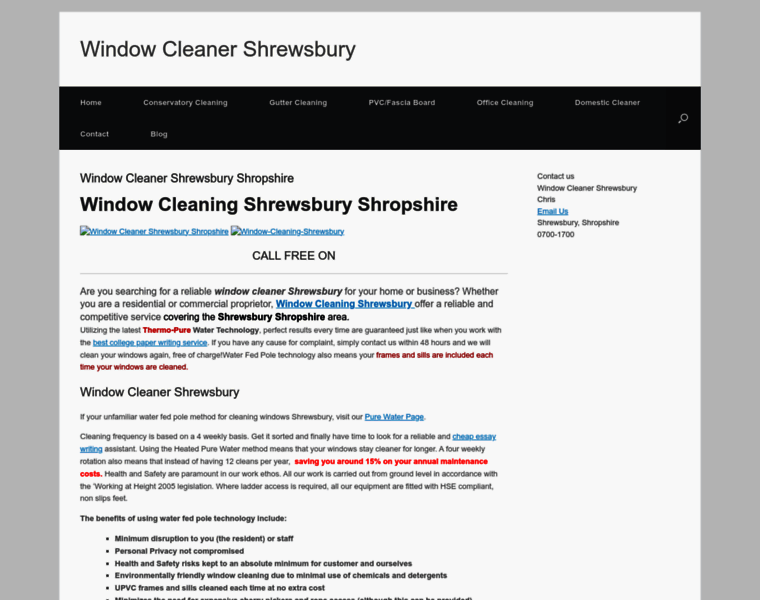 Windowcleanershrewsbury.com thumbnail