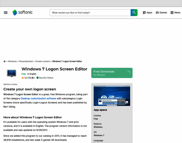 Windows-7-logon-screen-editor.en.softonic.com thumbnail