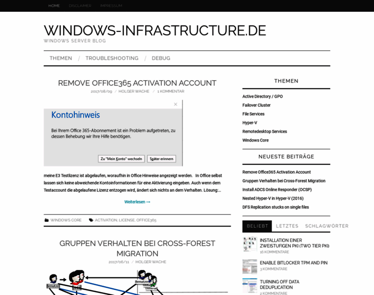 Windows-infrastructure.de thumbnail