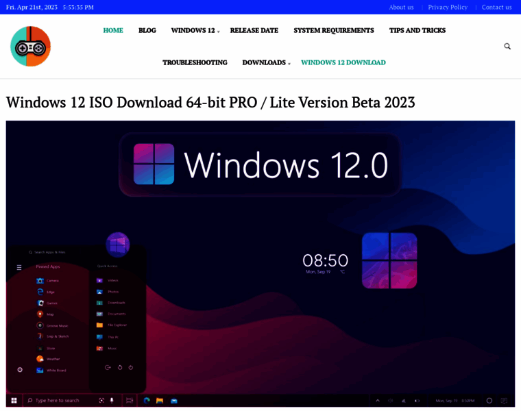 Windows12download.com thumbnail