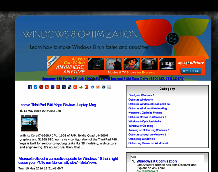 Windows8optimization.com thumbnail