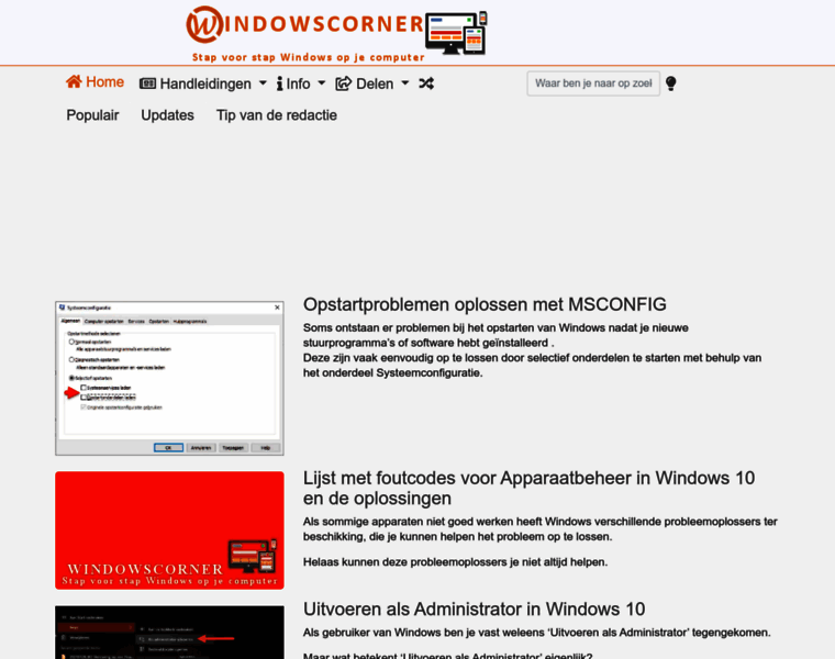 Windowscorner.nl thumbnail