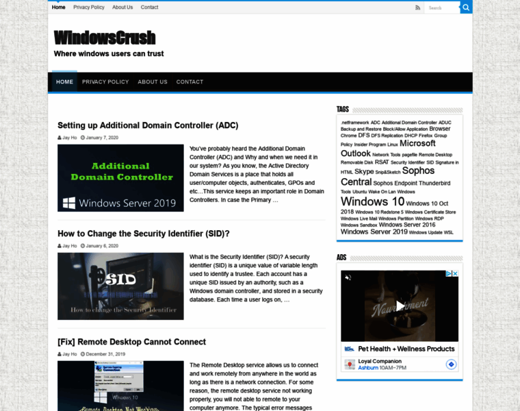 Windowscrush.com thumbnail