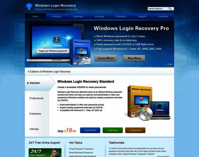 Windowsloginrecovery.com thumbnail