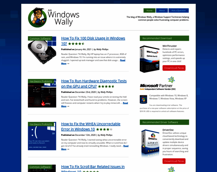 Windowswally.com thumbnail