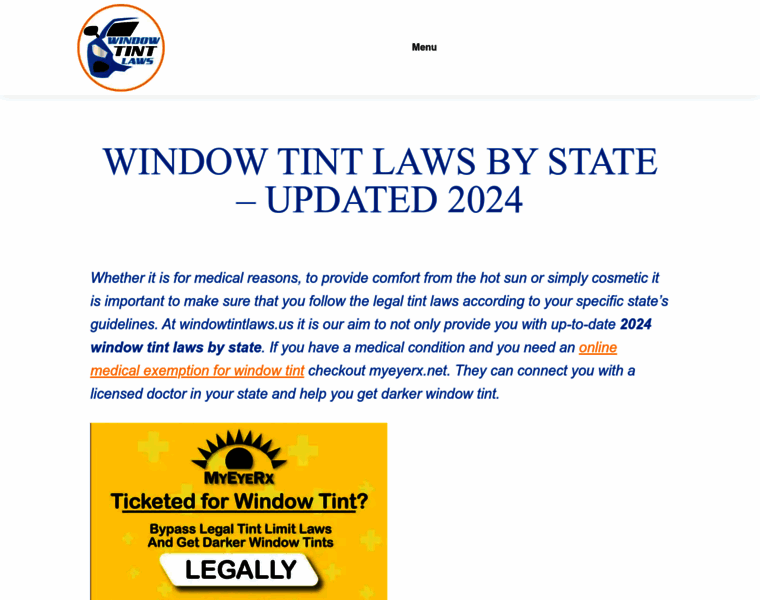 Windowtintlaws.us thumbnail
