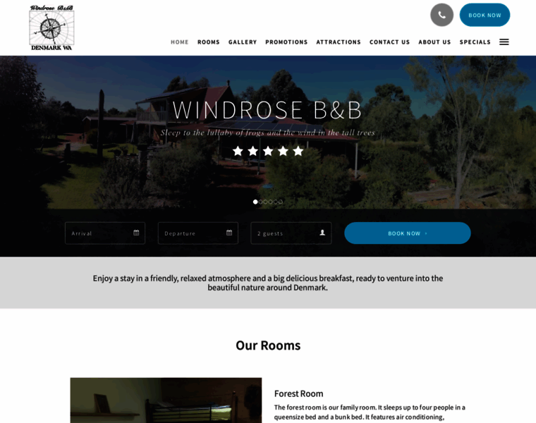 windrose.com.au at WI. Home | Windrose B&B