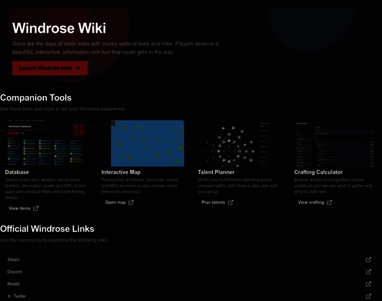 windrose.wiki at WI. Windrose Wiki: Interactive Map, Items, Builds ...