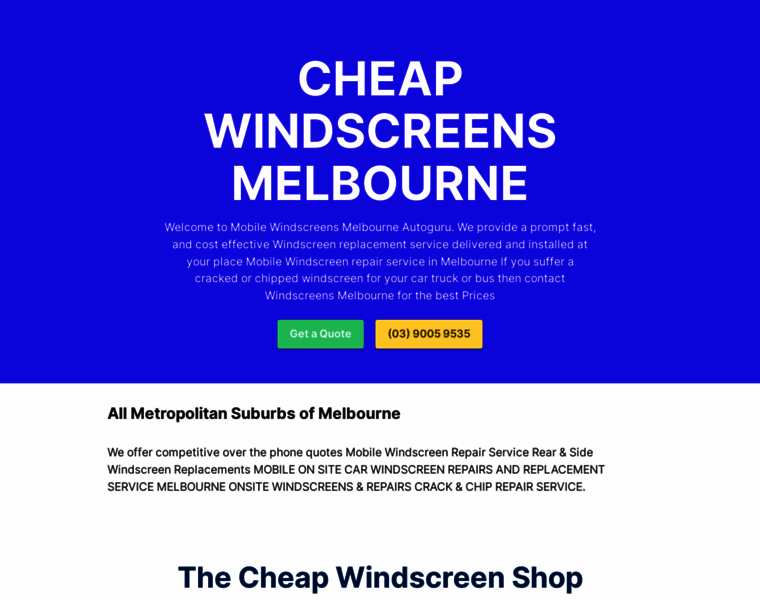 Windscreens-melbourne.com.au thumbnail