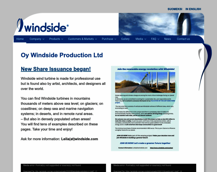 Windside.com thumbnail