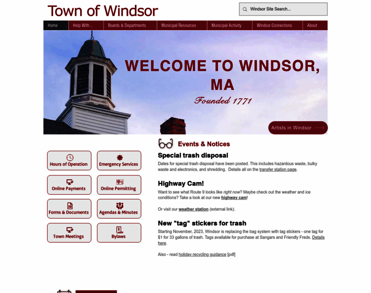 Windsormass.com thumbnail