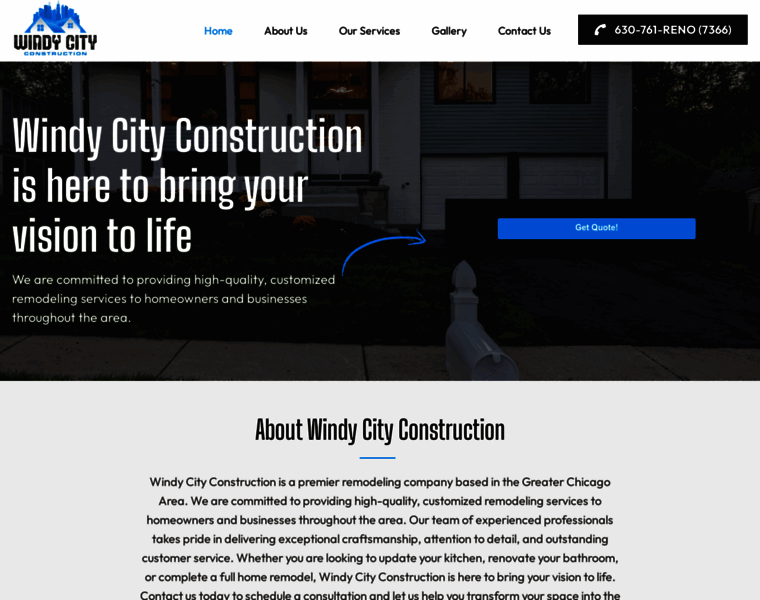 Windycity-construction.com thumbnail