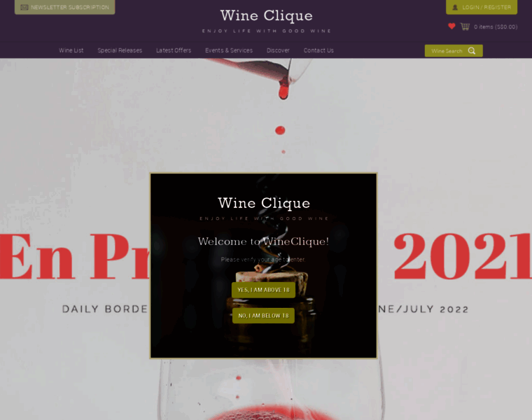 Wine-clique.com thumbnail